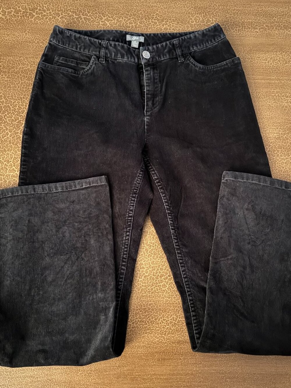 J Jill Corduroy Black Stretch Pants - Size 6 Petite